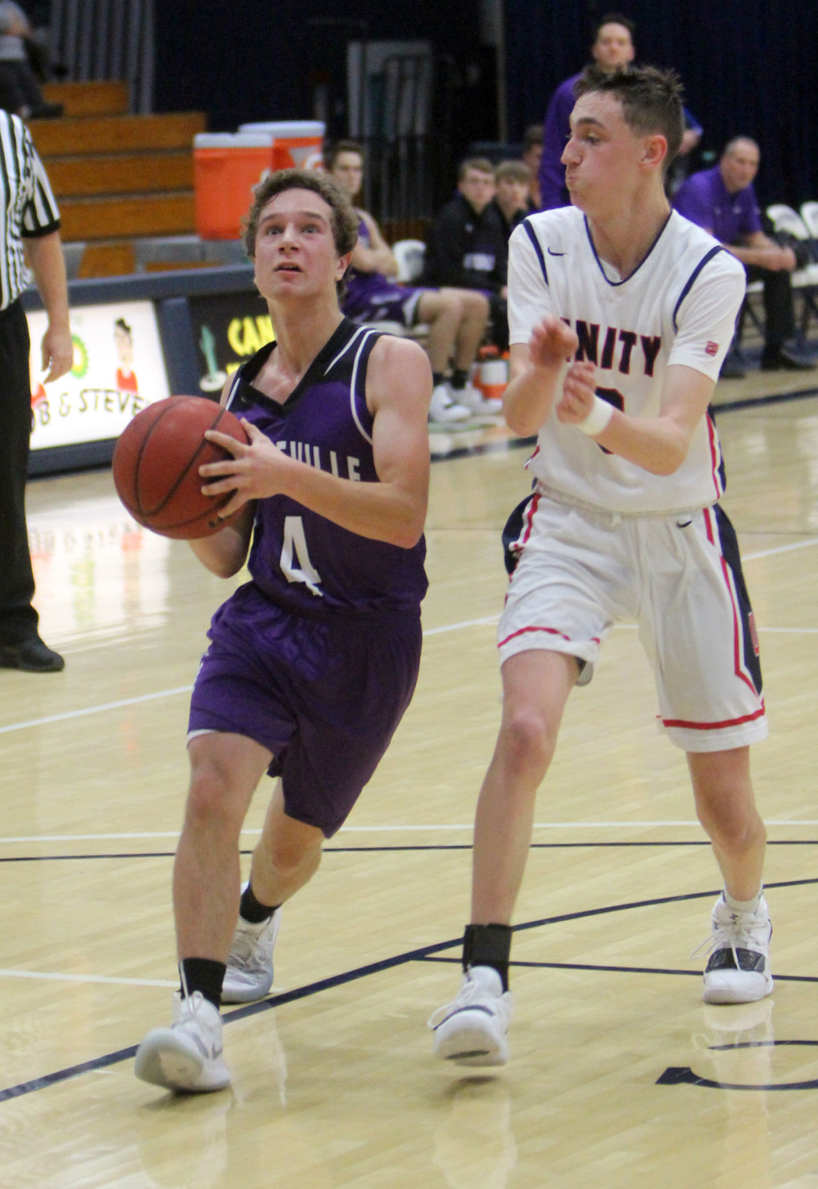 Boyceville boys basketball vs Unity at UW-Stout 12-1-18